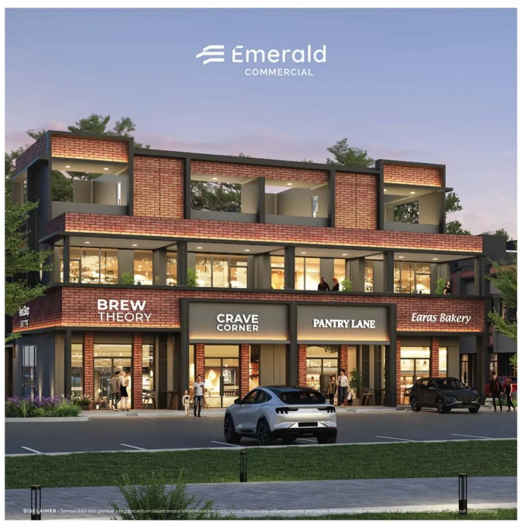 Emerald Commercial Summarecon Tangerang Denah Tipe 5x15 Sdt Hadap Danau