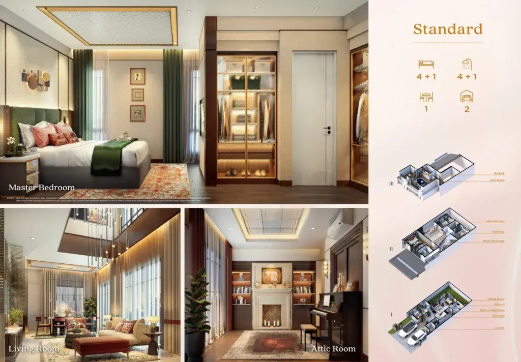 Rumah Altadena Prime Paramount Serpong Tipe 8x18 Interior