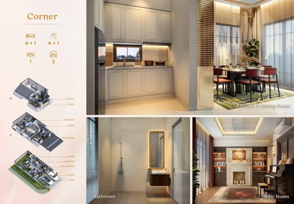 Rumah Altadena Prime Paramount Serpong Tipe 8x18 Interior