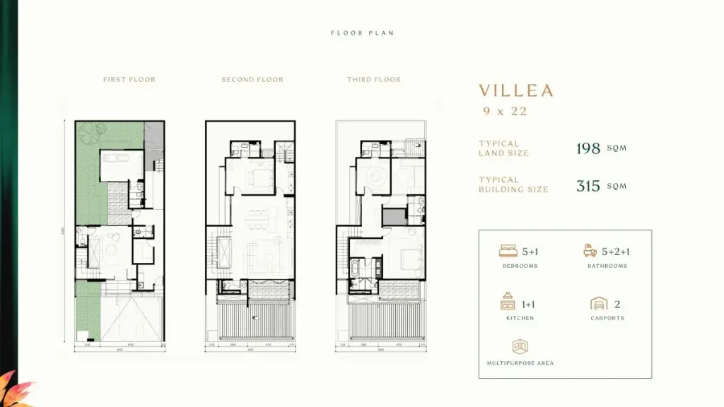 Wyldore Hiera BSD 9x22 Villea Denah